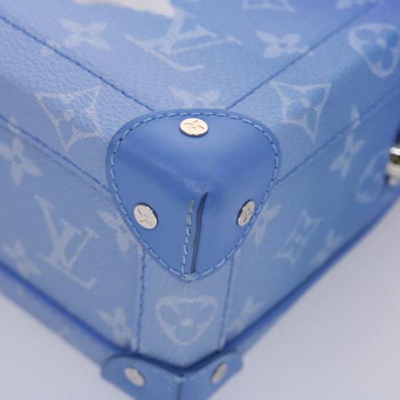 LOUIS VUITTON Monogram Clouds Soft Trunk Shoulder Bag Blue M45430 LV Auth 46350A - Picture 7 of 16